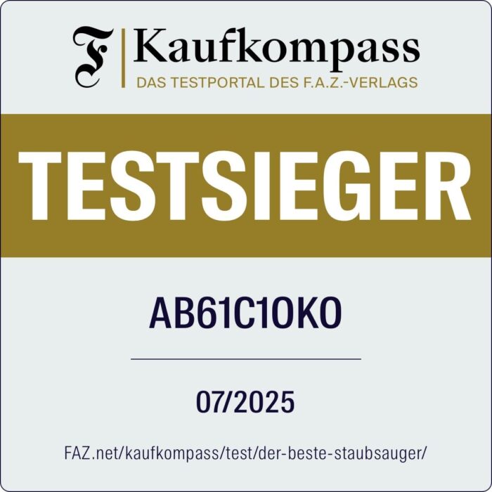 AEG CLEAN 6000 ÖKO Staubsauger mit Beutel, Hohe Saugleistung, Zusatzdüsen, XL-Räder, Edelstahl-Teleskoprohr, aus 65% Recyclingmaterial, 12 m Kabel, 850 Watt, Zubehör, Grau, AB61C1OKO