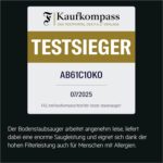 AEG CLEAN 6000 ÖKO Staubsauger mit Beutel, Hohe Saugleistung, Zusatzdüsen, XL-Räder, Edelstahl-Teleskoprohr, aus 65% Recyclingmaterial, 12 m Kabel, 850 Watt, Zubehör, Grau, AB61C1OKO