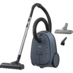 AEG CLEAN 6000 ÖKO Staubsauger mit Beutel, Hohe Saugleistung, Zusatzdüsen, XL-Räder, Edelstahl-Teleskoprohr, aus 65% Recyclingmaterial, 12 m Kabel, 850 Watt, Zubehör, Grau, AB61C1OKO