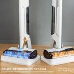 Rowenta X-Clean 10, kabelloser Akku-Nass-Trockensauger, Saugwischer selbstreinigend und -trocknend, Nasssauger Ultraleicht: nur 0,8 kg in der Hand, Waschsauger mit 60 min Laufzeit, weiß, YY5785FE
