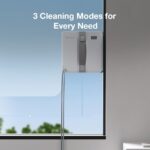 ECOVACS WINBOT MINI Window Cleaning Robot - Compact Design, Dual Nozzles with Ultrasonic Spray, 9-stage Protection System, Intelligent Path Planning, 3 Cleaning Modes, Anti-Slipping System - Grey