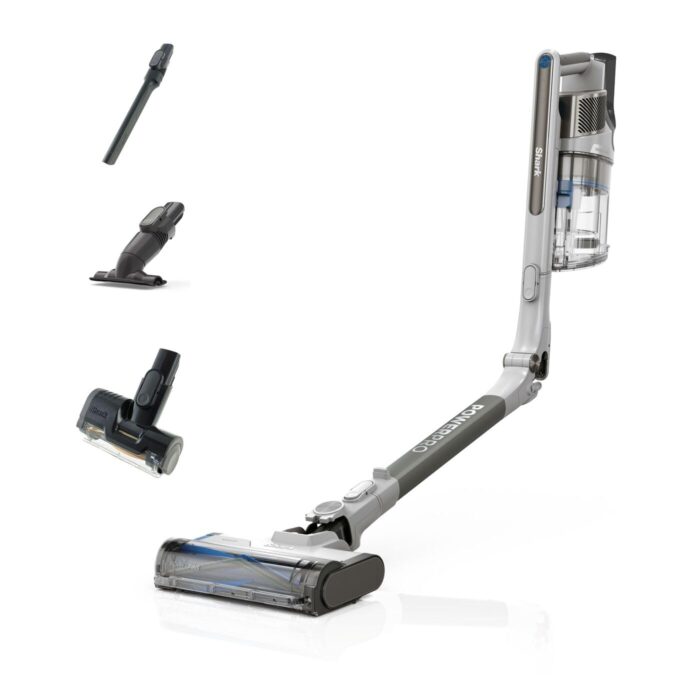 Shark PowerPro Cordless Stick Vacuum Cleaner, Lightweight, Floor Detect Technology, Anti-Hair Wrap Technology, Anti-Allergen Complete Seal, Flexible, Handheld mode, Navy Metallic, IZ380UK