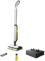 Kärcher Floor Cleaner FC 7 Cordless, Floor Cleaner with 4 Microfibre Rollers, Battery Runtime: approx. 45 min, Area Performance per Battery Charge: approx. 175 m², White