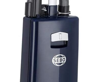 SEBO 91506GB Automatic X7 Extra ePower Upright bagged Vacuum Cleaner, 890 W, Dark Blue/Silver