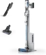Shark Detect Clean & Empty Cordless Vacuum Cleaner with Auto-Empty System, Lightweight & Flexible Anti Hair Wrap Vacuum with Pet & Duster-Crevice Tools, 60 Mins Run-Time, Dock, Cloudy Blue IW4621UKT