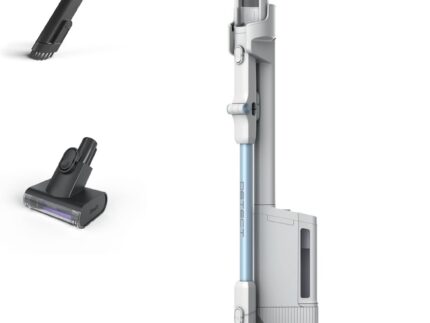 Shark Detect Clean & Empty Cordless Vacuum Cleaner with Auto-Empty System, Lightweight & Flexible Anti Hair Wrap Vacuum with Pet & Duster-Crevice Tools, 60 Mins Run-Time, Dock, Cloudy Blue IW4621UKT