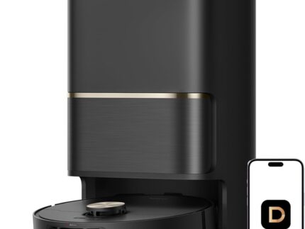 DREAME L50 Ultra Robot Vacuum and Mop Black with Auto-Empty and Mop Self-Cleaning, Precise Obstacle Avoidance, 19,500Pa Suction, HyperStream Detangling DuoBrush