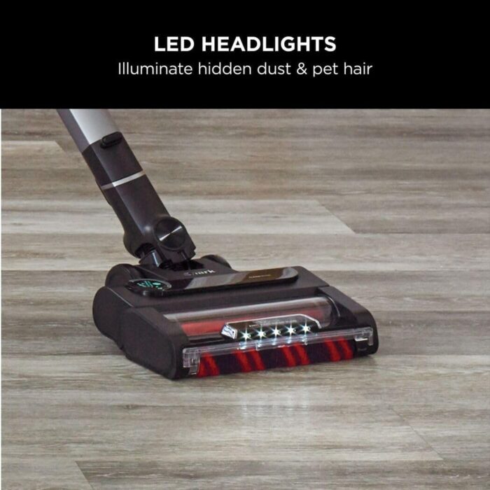 Shark Stratos Cordless Stick Vacuum Cleaner Pet Pro with Anti Hair Wrap Plus, 120 Mins Run-Time (2 Batteries), Clean Sense IQ & Anti-Odour, Pet, Crevice & Multi-Surface Tools, Charcoal/Silver IZ420UKT