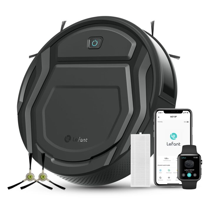 Lefant M5 Pro Robot Vacuum and Mop Cleaner, Auto All-In-One Station,18000Pa Suction, 75°C Self-Cleaning Roller Mop, dToF Laser Mapping & PSD 2.0 Obstacle Avoidance, Alexa/App, for Hard Floors Pet Hair