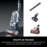 Shark Stratos XL 2.6 Litre Corded Upright Vacuum Cleaner with Anti Hair Wrap Plus & Anti Odour, Pet, Crevice and Multi-Surface Tools, Transforms to Portable Vacuum, 800W 2.6 ltrs, Navy Blue AZ3000UKT