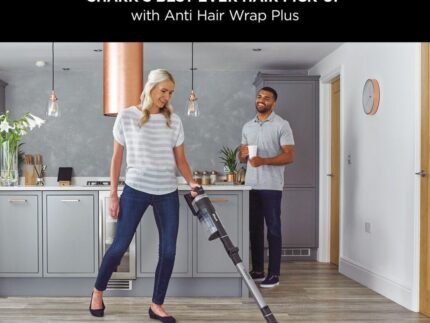 Shark Stratos Cordless Stick Vacuum Cleaner Pet Pro with Anti Hair Wrap Plus, 120 Mins Run-Time (2 Batteries), Clean Sense IQ & Anti-Odour, Pet, Crevice & Multi-Surface Tools, Charcoal/Silver IZ420UKT