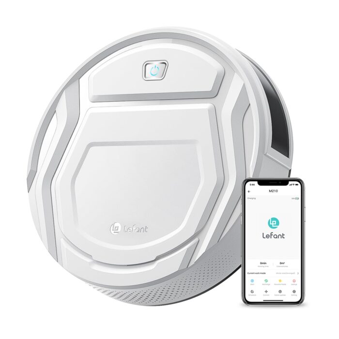 Lefant M5 Pro Robot Vacuum and Mop Cleaner, Auto All-In-One Station,18000Pa Suction, 75°C Self-Cleaning Roller Mop, dToF Laser Mapping & PSD 2.0 Obstacle Avoidance, Alexa/App, for Hard Floors Pet Hair