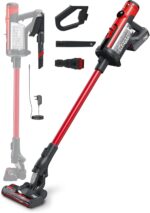 Henry Quick Hen.100, Cordless Stick Vacuum, Red, 300 W, 1 Liter
