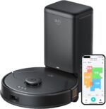 eufy X8 Pro Robot Vacuum Cleaner with Mop and Self-Empty Station, Twin-Turbine™ 2× 4000Pa Suction, Active Detangling™ Roller Brush, and iPath™ Laser Navigation for Pet Hair