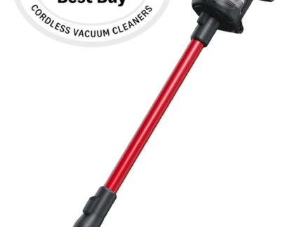 Henry Quick Cordless Stick Vacuum Cleaner, HEN.100, Up to 60 Mins Runtime, Dust-free Emptying, Powerful Cleaning, Interchangeable Battery, Lightweight, Red