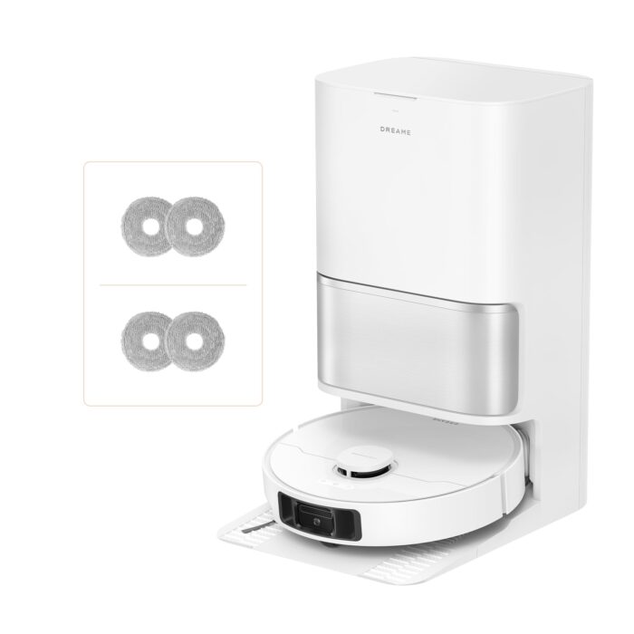 dreame L40 Ultra AE Robot Vacuum and Mop, 19,000Pa Suction, Diverse Brush Selection, Flexible Mop & 75°C Self Cleaning Washboard, All-in-One Station, Tangle-Free, Auto Refill, Voice Control