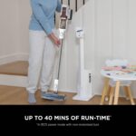 Shark Clean & Empty Cordless Vacuum Cleaner with Auto-Empty System, Lightweight Anti Hair Wrap Vacuum with Pet & Crevice Tools, 40 Mins, Charging Dock, LED Headlights, White,Mohogany, BU3521UKTSB