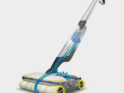 Kärcher Floor Cleaner FC 7 Cordless, Floor Cleaner with 4 Microfibre Rollers, Battery Runtime: approx. 45 min, Area Performance per Battery Charge: approx. 175 m², White