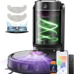 Vexilar Robot Vacuum and Mop with Multi-Cyclone Bagless Self Emptying Docking Station, 10000Pa Suction, LiDAR Navigation, 5 Maps, 180Min Runtime, Robotic Vacuum for Pet Hair, Carpet and Hard Floor