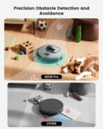 Lefant M330 Pro Robot Vacuum with Mop, 5000Pa, dToF Laser Navigation, 190° Obstacle Detection, Wi-Fi/Alexa Control, 150 Min Runtime, for Pet Hair, Light Grey
