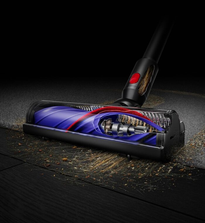 Dyson V8 Cyclone Cordless Vacuum Cleaner, 150 Air Watts, Up to 60 Min Run Time, Triggerless Operation, 7‑Cell Battery, Root Cyclone Separation, 50% More Dirt Removal