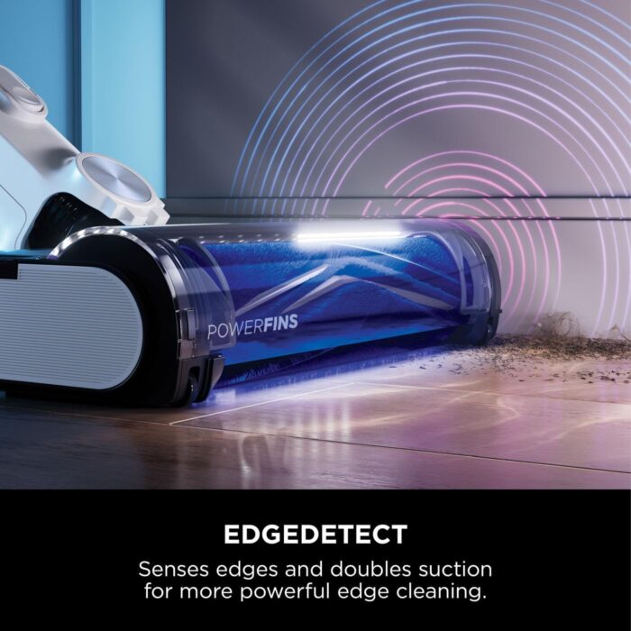 Shark Detect Clean & Empty Cordless Vacuum Cleaner with Auto-Empty System, Lightweight & Flexible Anti Hair Wrap Vacuum with Pet & Duster-Crevice Tools, 60 Mins Run-Time, Dock, Cloudy Blue IW4621UKT
