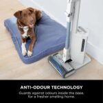 Shark Detect Clean & Empty Cordless Vacuum Cleaner with Auto-Empty System, Lightweight & Flexible Anti Hair Wrap Vacuum with Pet & Duster-Crevice Tools, 60 Mins Run-Time, Dock, Cloudy Blue IW4621UKT
