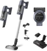 AEG 6000 Cordless Vacuum Cleaner AP61CB21DB, 103 000 RPM, Powerful Suction, Up to 99% Dust Pickup, 40 Min Runtime, Multi-Surface Nozzle, Detachable Handheld Unit