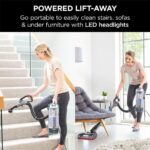 Shark Corded Upright Vacuum Cleaner with Anti Hair Wrap Technology, DuoClean Floorhead, Powered Lift-Away, Anti-Allergen Complete Seal and 2 Attachments including Pet Tool, 8m Cord, Blue, NZ850UKT