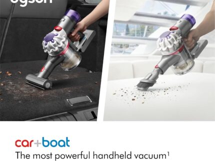 Dyson Car+Boat handheld vacuum cleaner, 115 AW, 50min, deep cleaning on the go (Silver)