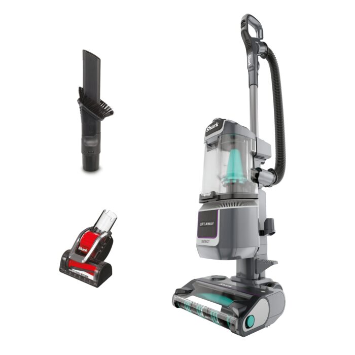 Shark Detect Corded Upright Vacuum Cleaner, Ultra-Powerful Pet Hair Pick-Up with Anti Hair Wrap Plus, DuoClean Detect & Direction Detect, Anti-Allergen, Lift-Away Technology with Pet Tool, LA450UKTBK