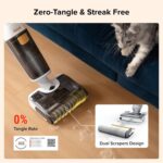 roborock F25 GT Cordless Wet Dry Vacuum Cleaner, 20000Pa All-in-One Floor Washer for Hard Floors, Edge-to-Edge Cleaning with 180° Lie-Flat, Auto Self-Cleaning, Lightweight Design