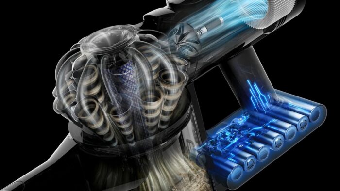 Dyson V8 Cyclone Cordless Vacuum Cleaner, 150 Air Watts, Up to 60 Min Run Time, Triggerless Operation, 7‑Cell Battery, Root Cyclone Separation, 50% More Dirt Removal