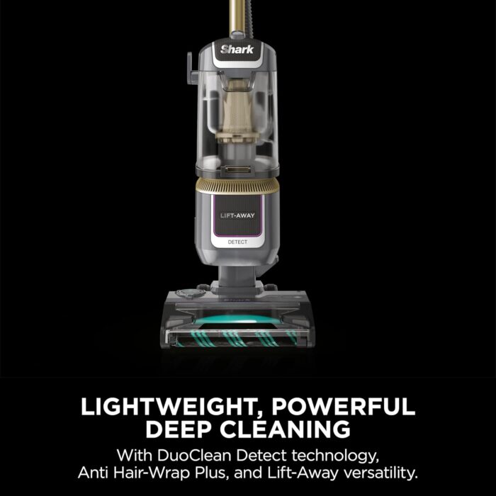 Shark Detect Corded Upright Vacuum Cleaner, Ultra-Powerful Pet Hair Pick-Up with Anti Hair Wrap Plus, DuoClean Detect & Direction Detect, Anti-Allergen, Lift-Away Technology with Pet Tool, LA450UKTBK