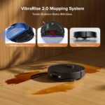 roborock Q10 S5+ Robot Vacuum, Self-Emptying, 10000Pa Suction, Up to 7 Weeks of Hands Free Cleaning, Dual Anti-Tangle Design, VibraRise 2.0&Auto Lifting Mopping System, Obstacle Avoidance (Black)