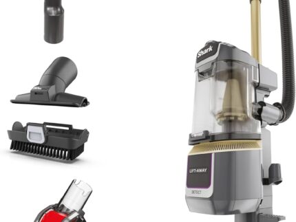Shark Detect Corded Upright Vacuum Cleaner, Ultra-Powerful Pet Hair Pick-Up with Anti Hair Wrap Plus, DuoClean Detect & Direction Detect, Anti-Allergen, Lift-Away Technology with Pet Tool, LA450UKTBK