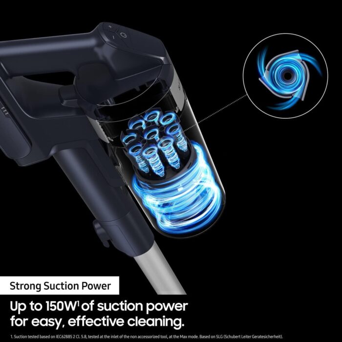 Samsung Jet 60 Turbo Cordless Stick Vacuum Cleaner, Max 150W Suction Power - Violet, VS15A6031R4/EU