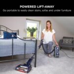 Shark Corded Upright Vacuum Cleaner,0.83L with Anti Hair Wrap Technology & DuoClean, Pet Model, Powered Lift-Away, LED Headlights, Anti-Allergen, 8m Cord, 750W, 3 Attachments, Navy/Orange, NZ801UKT