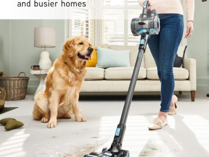 Vax ONEPWR Blade 4 Pet Dual Battery Cordless Vacuum Cleaner with Motorised Pet Tool – CLSV-B4DP, Graphite/Cyan Blue