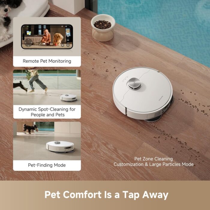 dreame L40 Ultra AE Robot Vacuum and Mop, 19,000Pa Suction, Diverse Brush Selection, Flexible Mop & 75°C Self Cleaning Washboard, All-in-One Station, Tangle-Free, Auto Refill, Voice Control