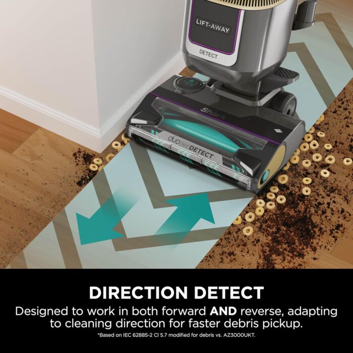 Shark Detect Corded Upright Vacuum Cleaner, Ultra-Powerful Pet Hair Pick-Up with Anti Hair Wrap Plus, DuoClean Detect & Direction Detect, Anti-Allergen, Lift-Away Technology with Pet Tool, LA450UKTBK