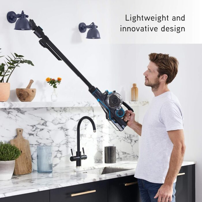 Vax ONEPWR Blade 4 Pet Dual Battery Cordless Vacuum Cleaner with Motorised Pet Tool – CLSV-B4DP, Graphite/Cyan Blue