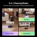 Vexilar Robot Vacuum and Mop with Multi-Cyclone Bagless Self Emptying Docking Station, 10000Pa Suction, LiDAR Navigation, 5 Maps, 180Min Runtime, Robotic Vacuum for Pet Hair, Carpet and Hard Floor