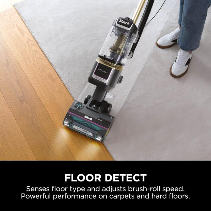 Shark Detect Corded Upright Vacuum Cleaner, Ultra-Powerful Pet Hair Pick-Up with Anti Hair Wrap Plus, DuoClean Detect & Direction Detect, Anti-Allergen, Lift-Away Technology with Pet Tool, LA450UKTBK