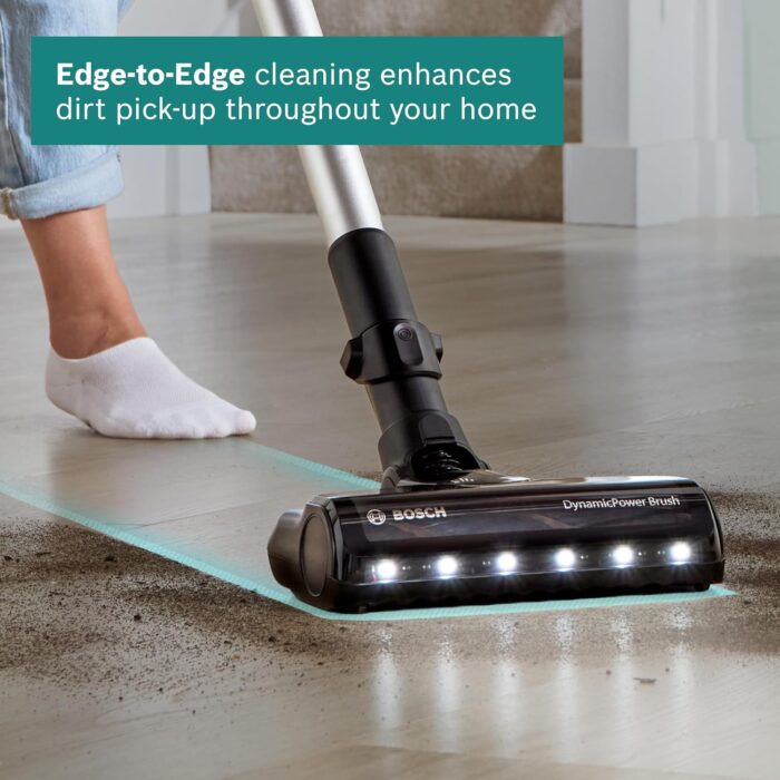 Bosch Unlimited 7 BCS712GB ProHome MultiUse Lightweight Cordless Vacuum Cleaner with Flex Tube, Quick Charger & Accessories, 2 Batteries 80 minutes runtime - White