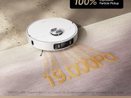 dreame L40 Ultra AE Robot Vacuum and Mop, 19,000Pa Suction, Diverse Brush Selection, Flexible Mop & 75°C Self Cleaning Washboard, All-in-One Station, Tangle-Free, Auto Refill, Voice Control